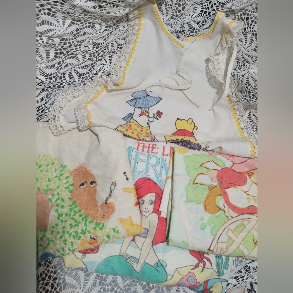 Vintage Little Mermaid, Strawberry Shortcake, Sesame Street & Holly Hobbie/Pooh